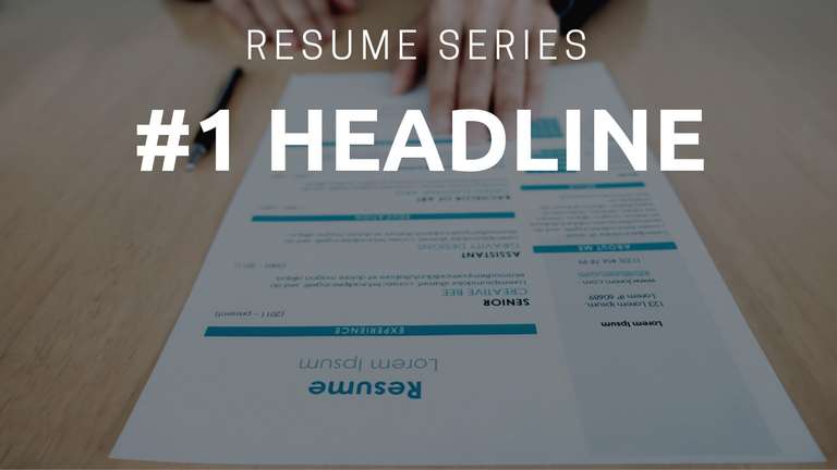 headline in a cv meaning