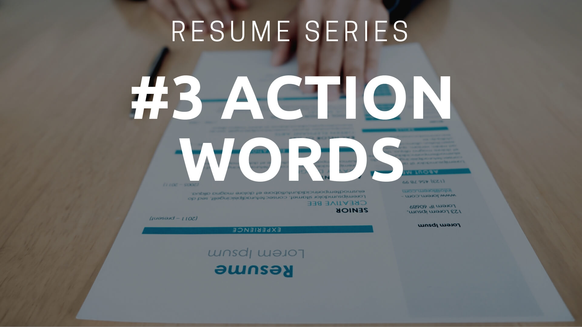 Resume Action Words