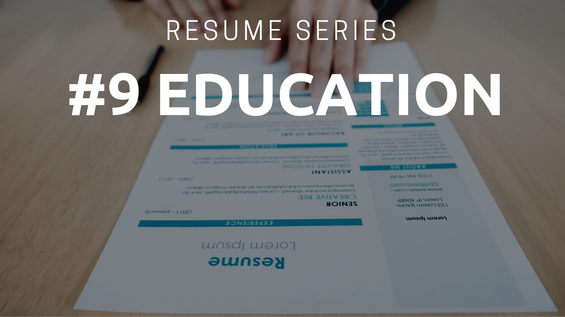 Resume Education